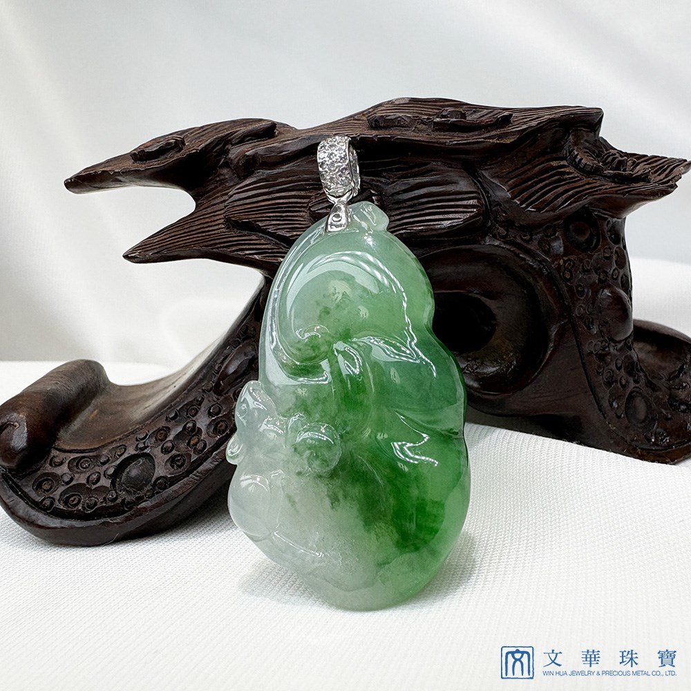 冰種靈鼠如意翡翠玉墜(已售出)