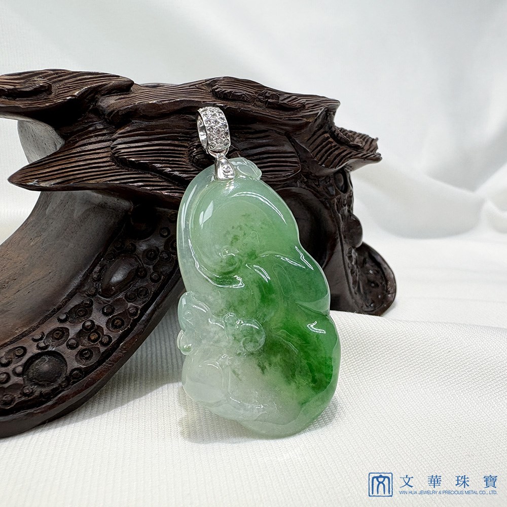 冰種靈鼠如意翡翠玉墜(已售出)