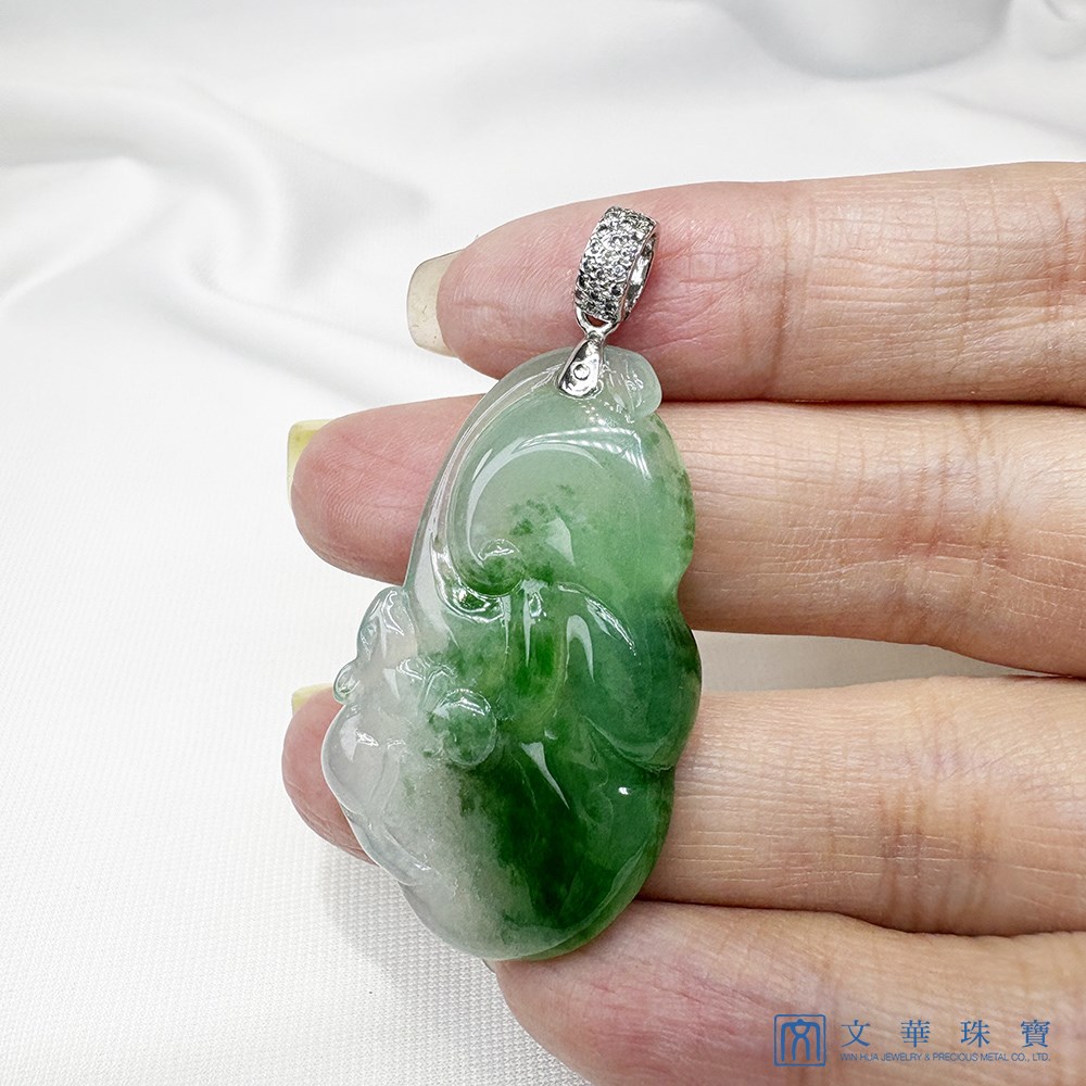冰種靈鼠如意翡翠玉墜(已售出)