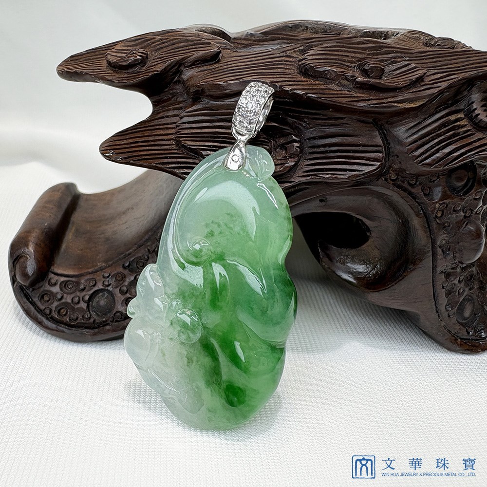 冰種靈鼠如意翡翠玉墜(已售出)