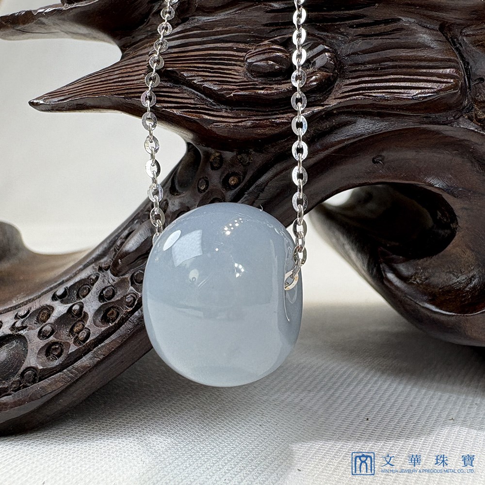 淡藍紫路路通K金項鍊 18K金