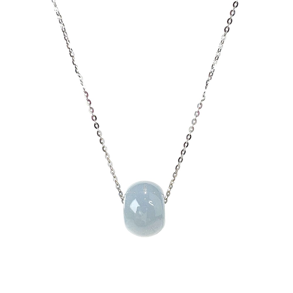 淡藍紫路路通K金項鍊 18K金