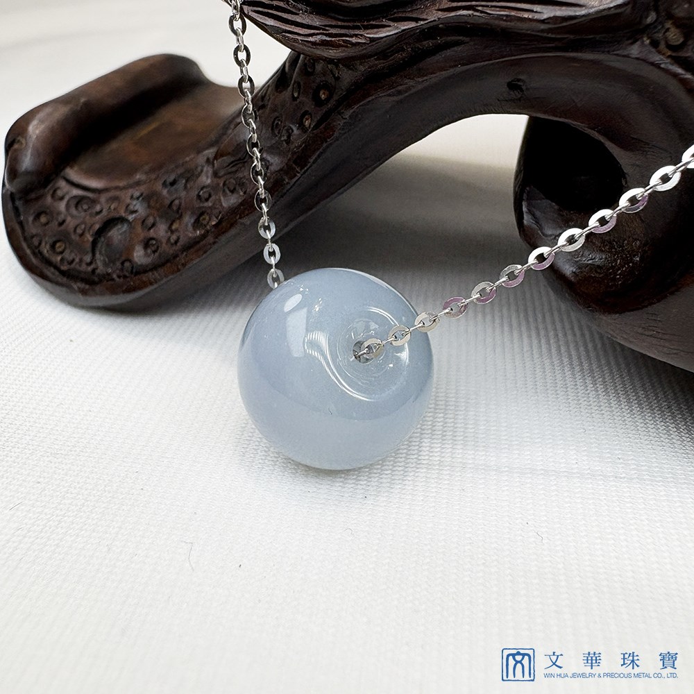 淡藍紫路路通K金項鍊 18K金