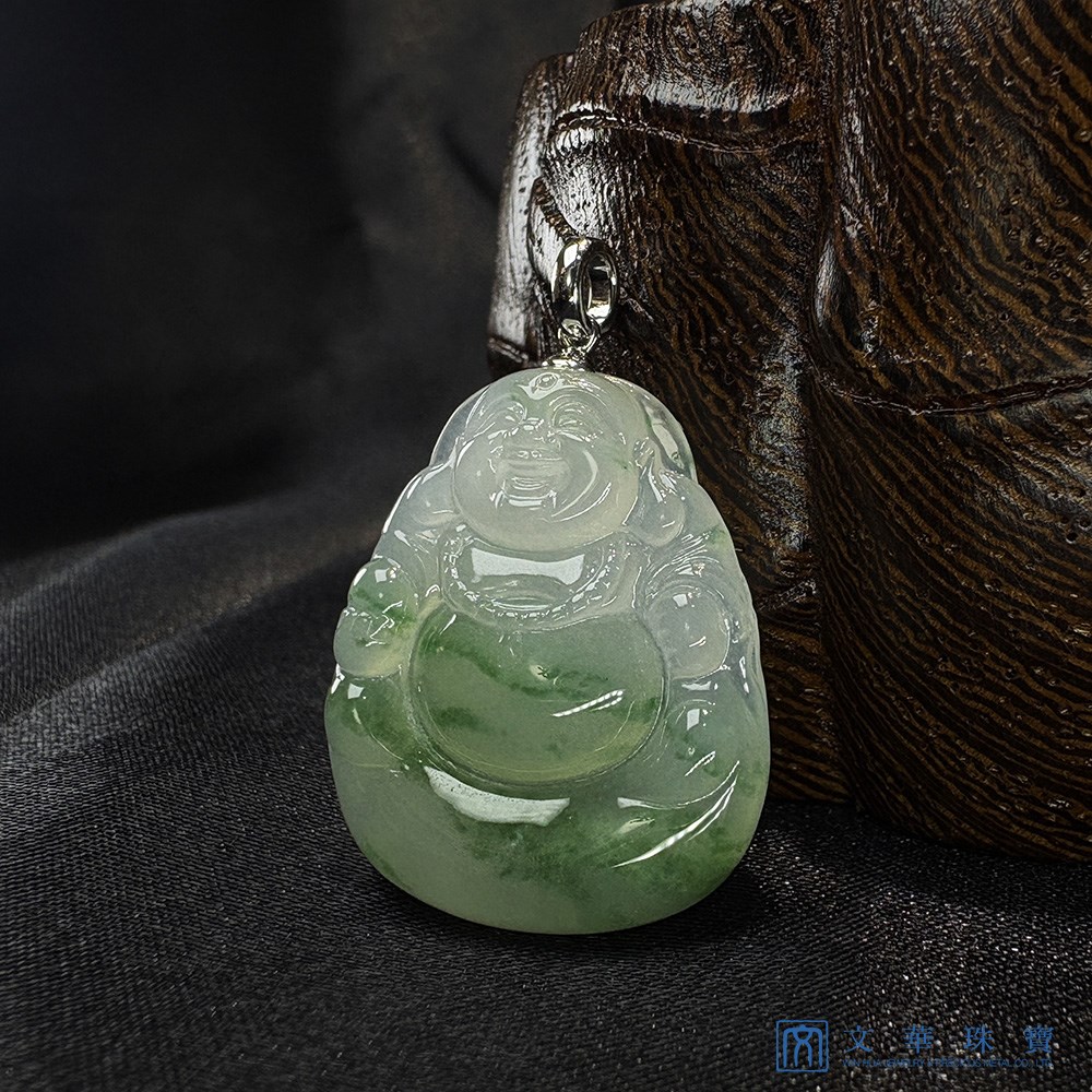 翡翠笑口常開布袋彌勒