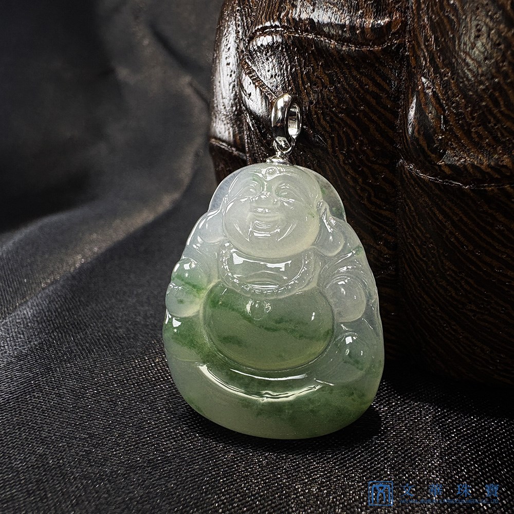 翡翠笑口常開布袋彌勒