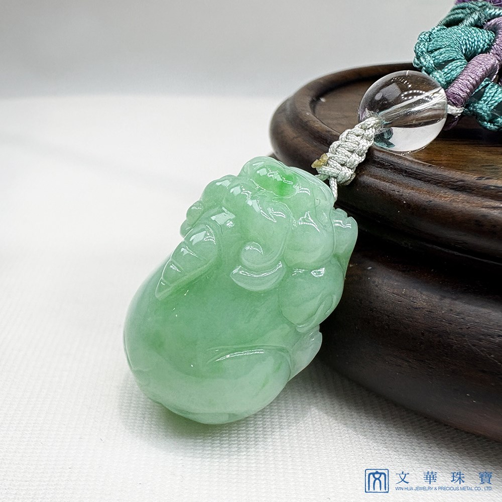 翡翠蘋果綠富貴貔貅 