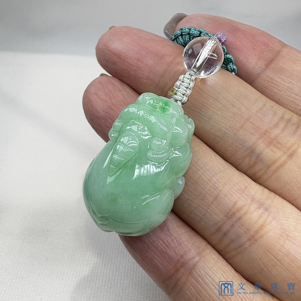 翡翠蘋果綠富貴貔貅 