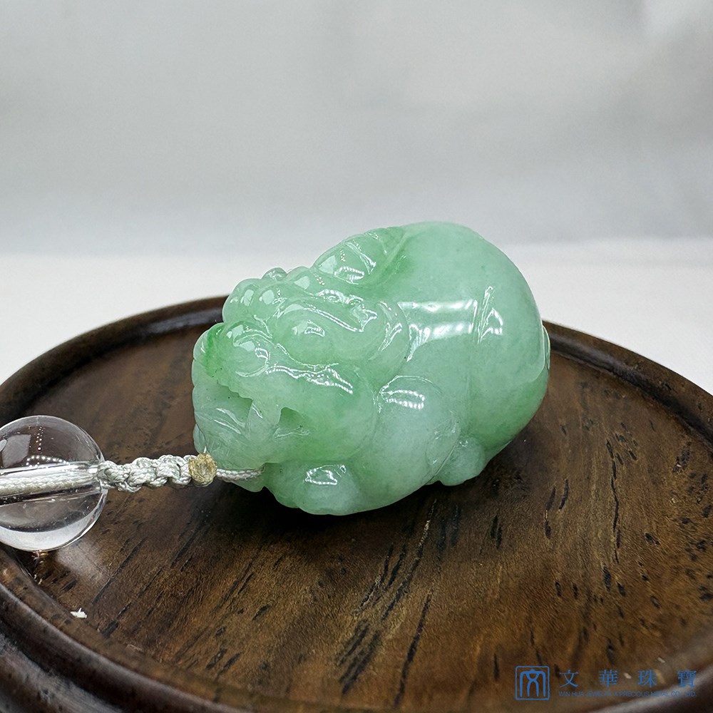翡翠蘋果綠富貴貔貅 