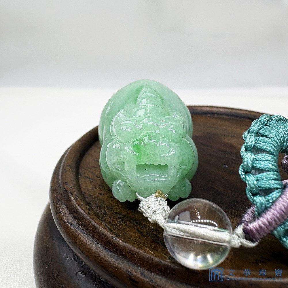翡翠蘋果綠富貴貔貅 
