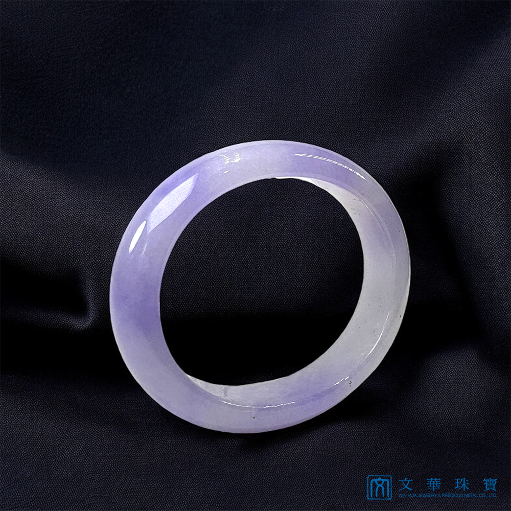 冰種紫羅蘭寬版貴妃鐲 17圍