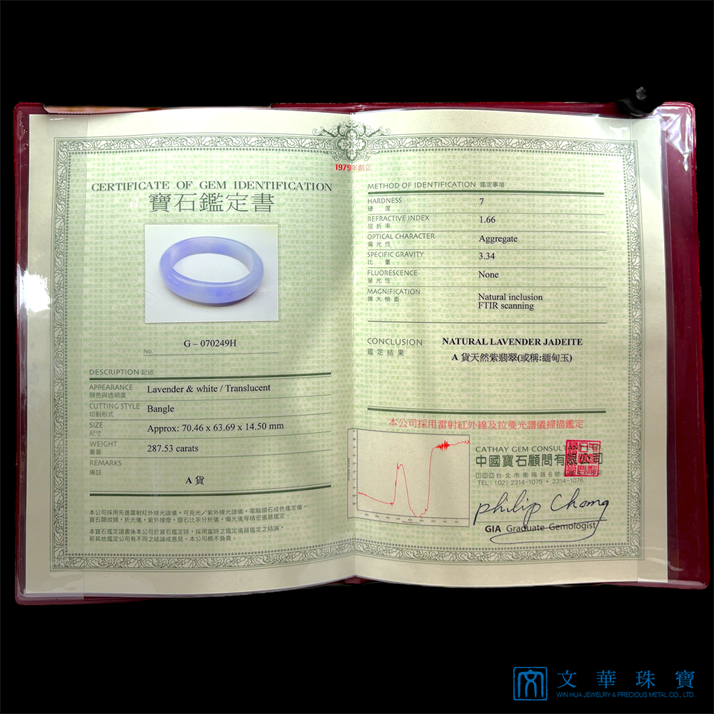 冰種紫羅蘭寬版貴妃鐲 17圍