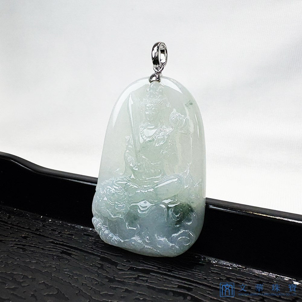 文殊菩薩翡翠玉墜