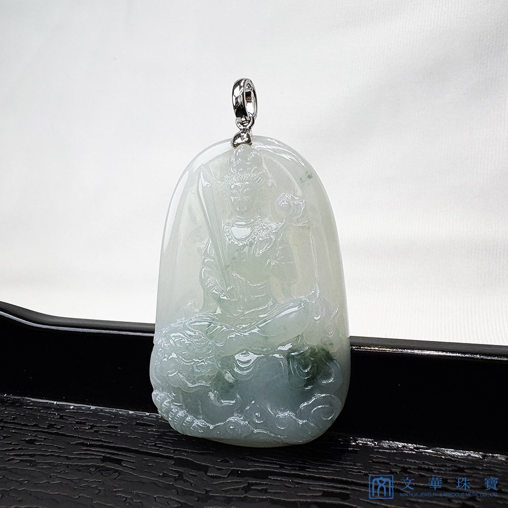 文殊菩薩翡翠玉墜