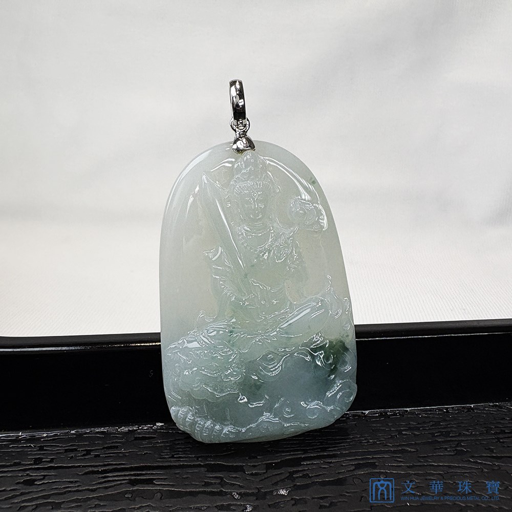 文殊菩薩翡翠玉墜