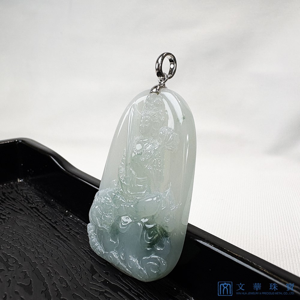 文殊菩薩翡翠玉墜