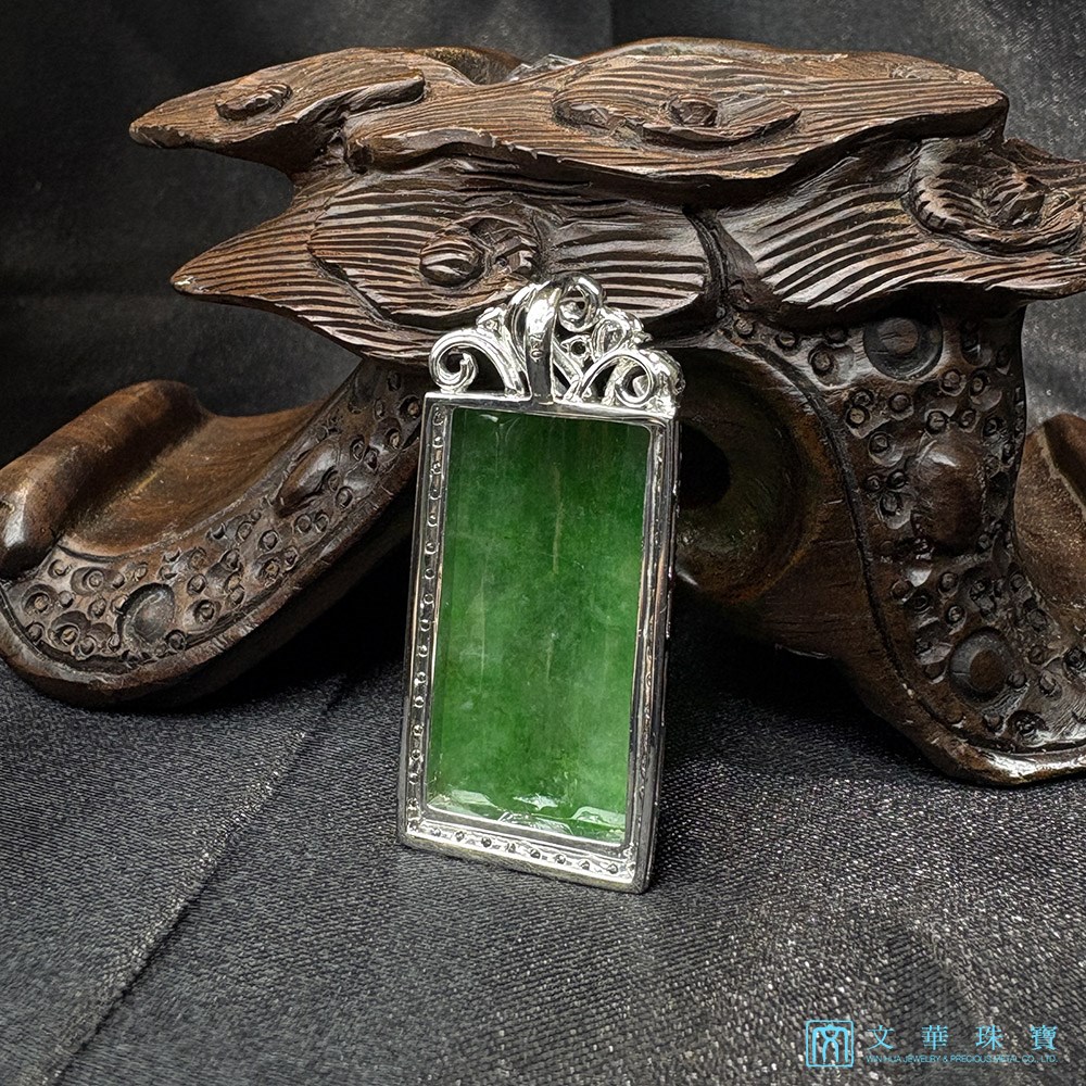 翡翠竹節璀璨鑽墜