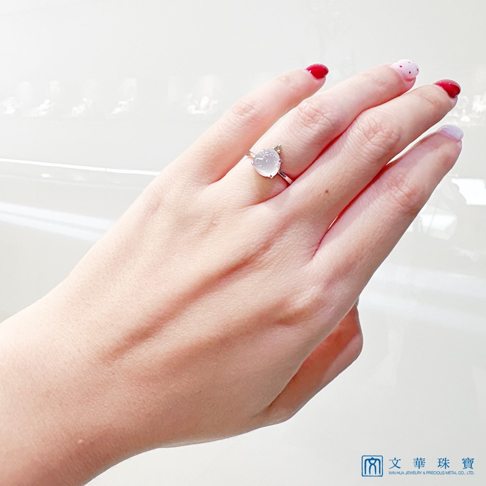 高冰種三腳蟾咬錢招財玉戒 國際圍9.5圍