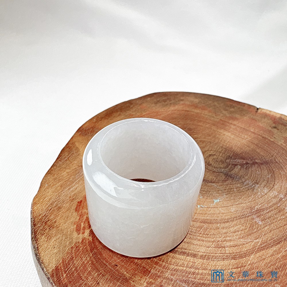 冰糯白月光扳指 國際圍約20圍