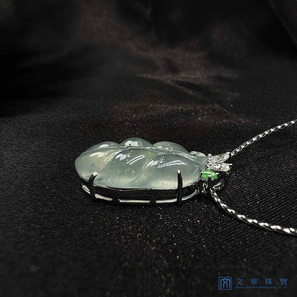 玻璃種玉葉墜子