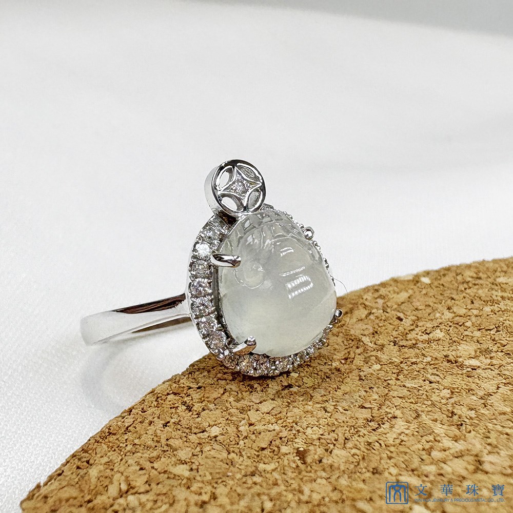 冰蟾咬錢戒指 國際圍10.5號