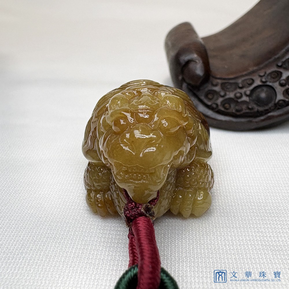 翡翠沉木藏金龍龜擺件 把玩掛飾