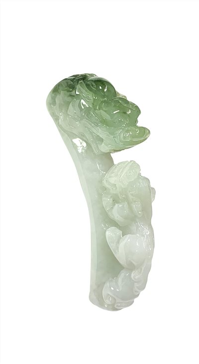 翡翠玉帶鉤-望子成龍(已售出)