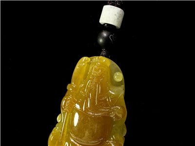 冰翡關公大件玉墜(已售出)