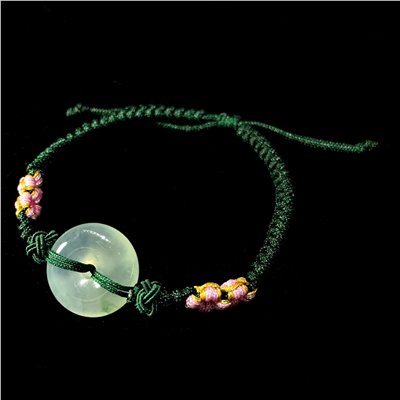 冰種飄花平安扣手鍊