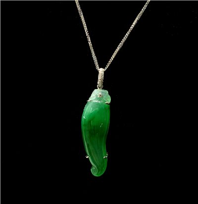 翡翠辣椒玉墜