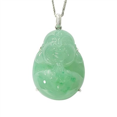 冰種滿綠彌勒佛(已售出)