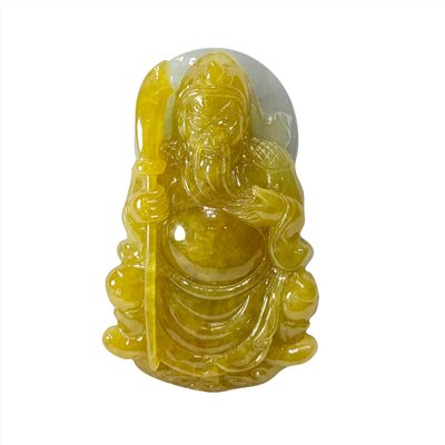 黃翡關公玉墜(已售出)