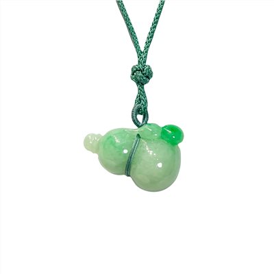 白底青立體葫蘆玉墜(已售出)