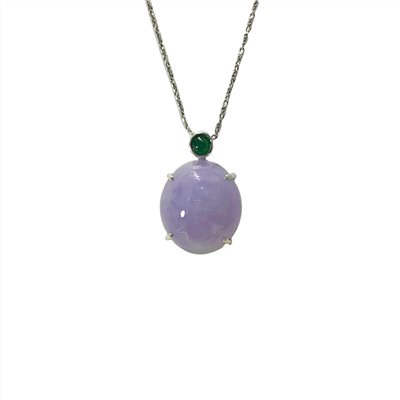 紫翡翠蛋面玉墜(已售出)