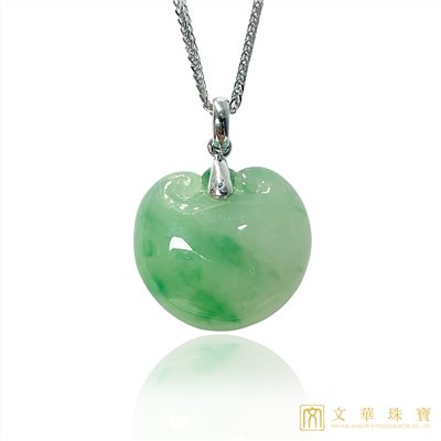 冰種翠綠蘋安墜