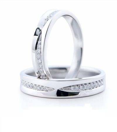 熱戀 鉑金鑽石對戒