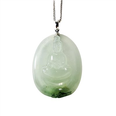 冰玻種觀音玉牌 (已售出)