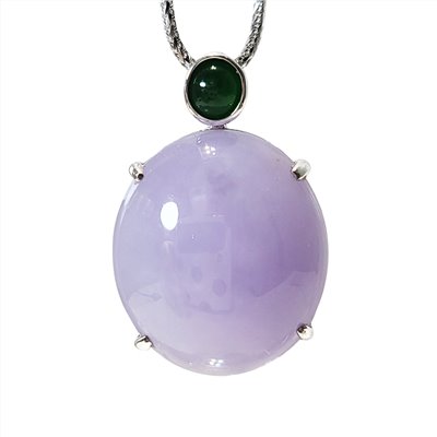 紫翡蛋面玉墜(已售出)