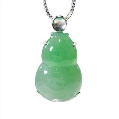 冰糯陽綠福祿玉墜(已售出)