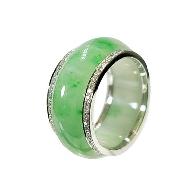 冰種翠綠兩用戒 