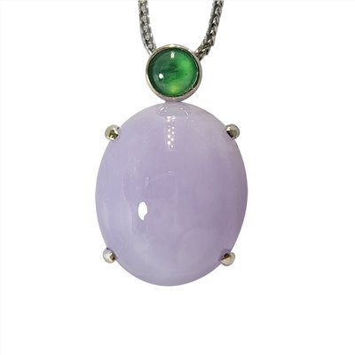 紫翡蛋面墜(已售出)