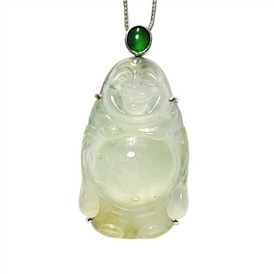 冰種立姿彌勒佛玉墜