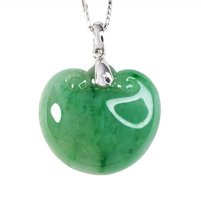 冰翠綠元寶如意墜 