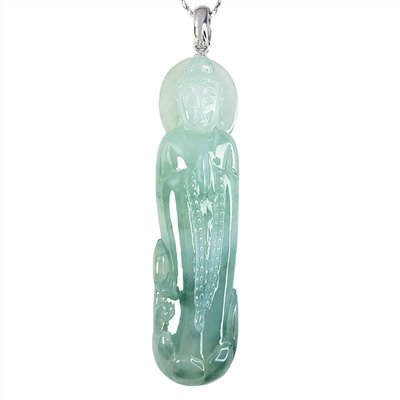 芙蓉持佛珠觀音