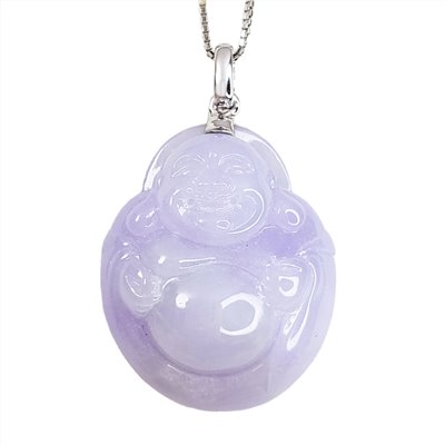 粉紫圓滾滾彌勒佛