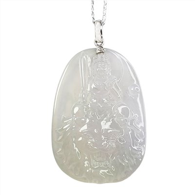 冰種文殊菩薩玉牌(已售出)