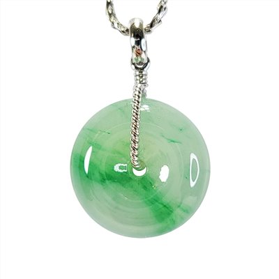 冰種陽綠平安扣玉墜(已售出)