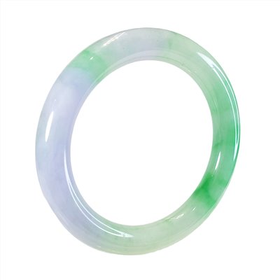 粉嫩春帶彩圓骨玉鐲 18.8圍