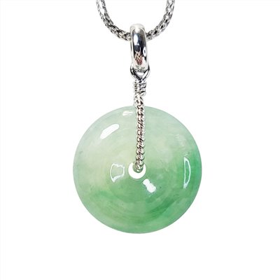 高冰陽綠平安扣玉墜(已售出)