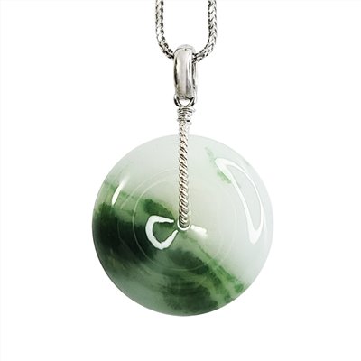 冰糯飄蘭花平安扣(已售出)