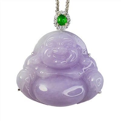 紫羅蘭彌勒佛玉墜(已售出)